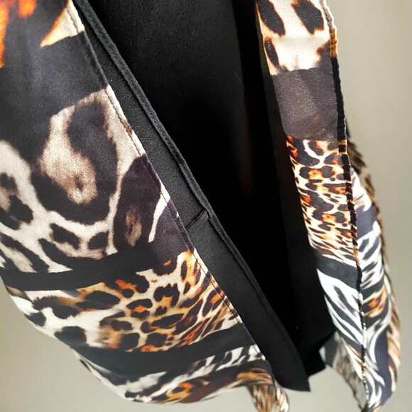 NWOT Kobi Halperin Silk Animal Print A-Line Midi Skirt - Picture 5 of 8